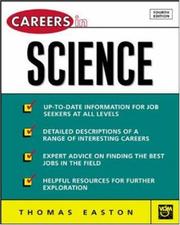 Front cover of Careers in science by Thomas A. Easton
