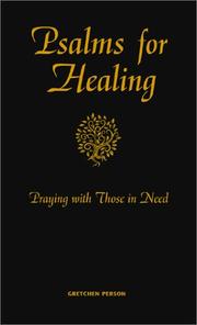 Front cover of Psalms for healing by Gretchen Person