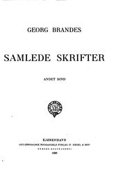 Cover of Samlede skrifter by Georg Morris Cohen Brandes