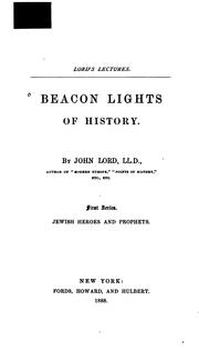 Cover of Beacon lights of history by Lord, John