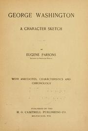 Cover of George Washington by Eugene Parsons