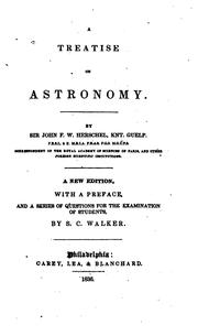 Front cover of A treatise on astronomy by John Frederick William Herschel