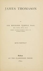 Cover of James Thomason by Sir Richard Temple