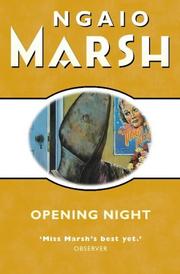 Cover of Opening night by Ngaio Marsh