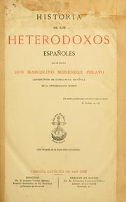 Cover of Historia de los heterodoxos españoles by Marcelino Menéndez y Pelayo
