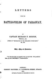 Front cover of Letters from the battle-fields of Paraguay by Richard Francis Burton