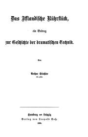 Front cover of Das Ifflandische Rührstück by Arthur Stiehler