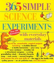 Cover of 365 simple science experiments with everyday materials by E. Richard Churchill