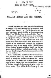 Front cover of The William Henry letters by Abby Morton Diaz