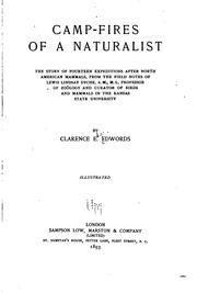 Cover of Camp-fires of a naturalist by Clarence E. Edwords