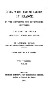 Front cover of Französische Geschichte by Leopold von Ranke