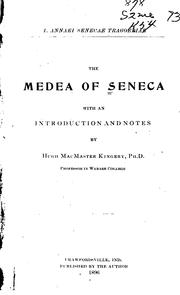 Front cover of The Medea of Seneca by Seneca the Younger