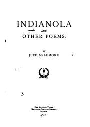 Front cover of Indianola and other poems by Jefferson McLemore
