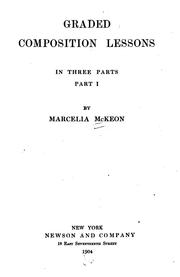 Cover of Graded composition lessons by Marcelia McKeon