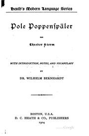 Cover of Pole Poppenspäler by Theodor Storm