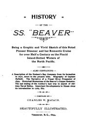 Front cover of History of the SS. "Beaver" by Charles W. McCain