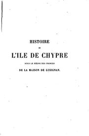 Front cover of L' île de Chypre by L. de Mas Latrie