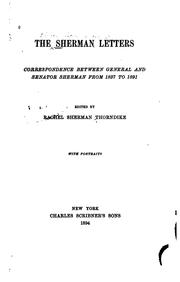 Front cover of The Sherman letters by William T. Sherman