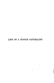 Front cover of Life of a Scotch naturalist, Thomas Edward, associate of the Linnean Society by Samuel Smiles