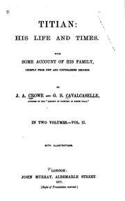 Front cover of Titian:his life and times by J. A. Crowe