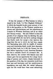 Cover of Lucy Larcom: life, letters, and diary by Addison, Daniel Dulany