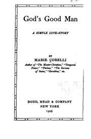 Cover of God's good man by Marie Corelli