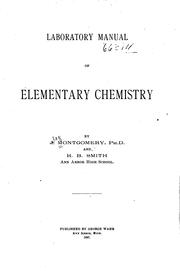 Front cover of Laboratory manual of elementary chemistry by Jabez Montgomery