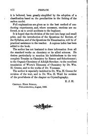 Front cover of The elements of chemistry by Edwin J. Houston