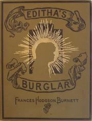Front cover of Editha's burglar by Frances Hodgson Burnett