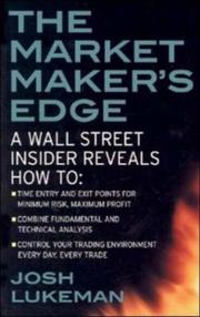Cover of The Market Maker's Edge by Josh Lukeman