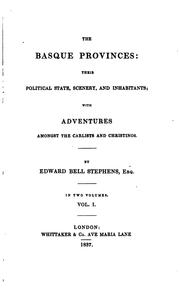 Cover of The Basque provinces by Edward Bell Stephens