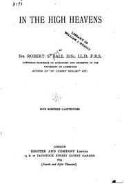 Front cover of In the high heavens by Sir Robert Stawell Ball