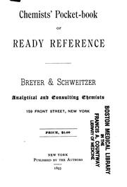 Front cover of Chemists p̓ocket-book of ready reference by Th Breyer