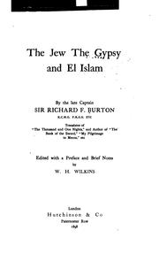 Front cover of The Jew by Richard Francis Burton