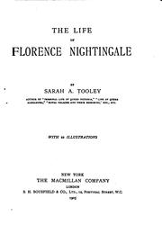 Front cover of The life of Florence Nightingale by Sarah A. Southall Tooley