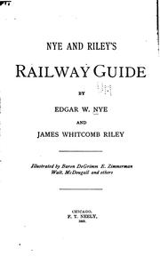 Front cover of Nye and Riley's railway guide by Bill Nye