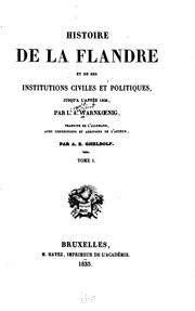 Cover of Flandrische Staats- und Rechtsgeschichte bis zum Jahr 1305 by Leopold August Warnkönig