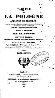 Front cover of Tableau de la Pologne ancienne et moderne by Conrad Malte-Brun