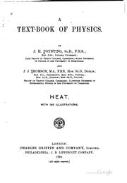 Cover of A text-book of physics by J. H. Poynting
