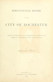 Front cover of Semi-centennial history of the city of Rochester by William F. Peck