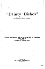 Cover of "Dainty dishes" by Adolphe Meyer