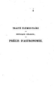 Cover of Traité élémentaire de physique céleste by G. de Pontécoulant