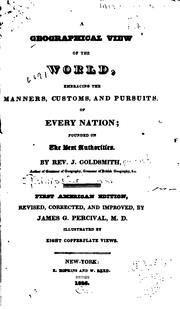 Front cover of A geographical view of the world by J. Goldsmith