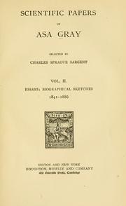 Front cover of Scientific papers of Asa Gray by Asa Gray