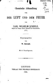 Cover of Chemische Abhandlung von der Luft und dem Feuer by Carl Wilhelm Scheele