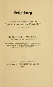 Front cover of Gettysburg; a battle ode descriptive of the grand charge of the third day, July 3, 1863 by Robert William Douthat