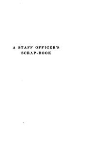 Front cover of A staff officer's scrap-book during the Russo-Japanese war by Hamilton, Ian Sir