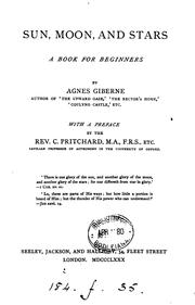Cover of Sun, moon, and stars by Giberne, Agnes