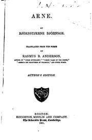 Cover of Arne by Bjørnstjerne Bjørnson