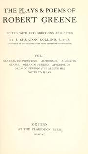 Front cover of The plays & poems of Robert Greene by Robert Greene